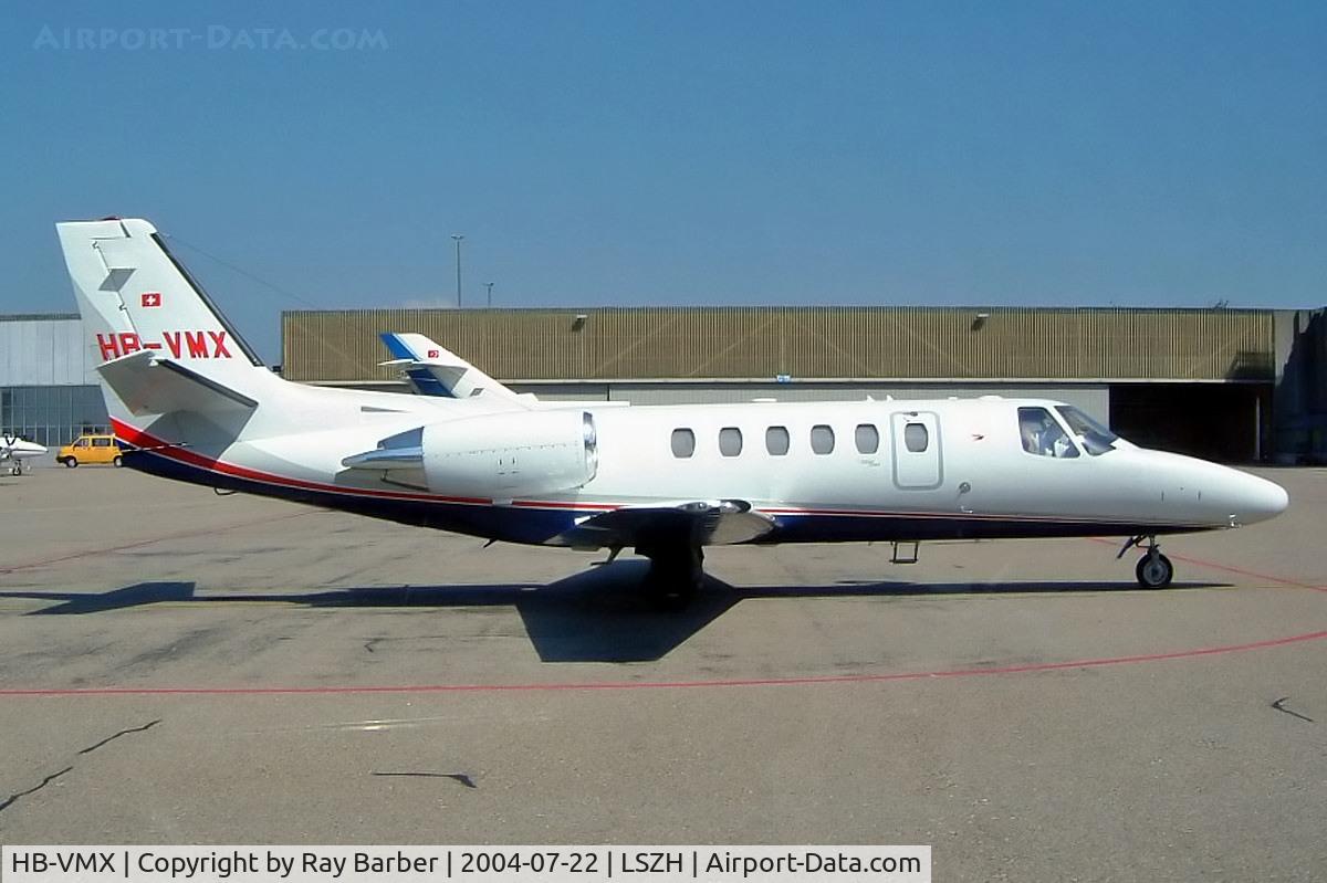 HB-VMX, 2000 Cessna 550B Citation Bravo C/N 550-0946, Cessna Citation Bravo [550-0946] Zurich~HB 22/07/2004