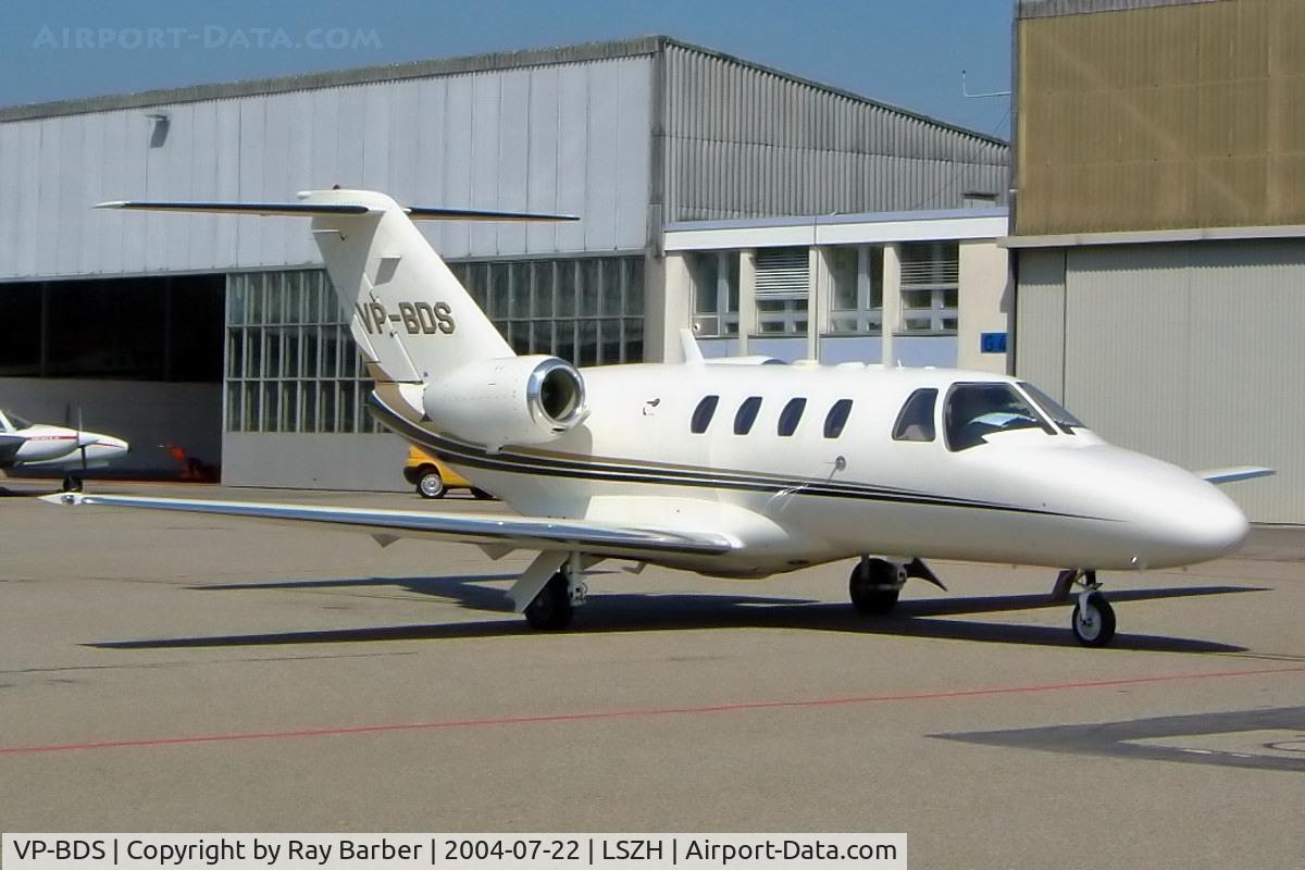 VP-BDS, Cessna 525 CitationJet C/N 525-0180, Cessna CitationJet [525-0180] Zurich~HB 22/07/2004