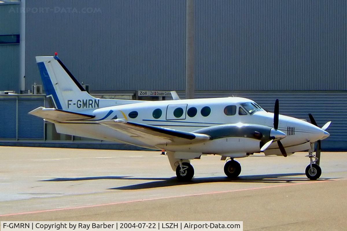 F-GMRN, 1978 Beech E90 King Air C/N LW-304, Beech E90 King Air [LW-304] Zurich~HB 22/07/2004