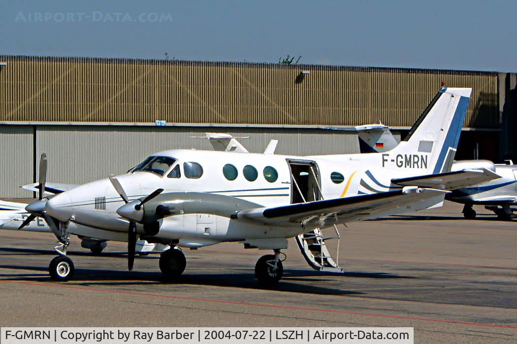 F-GMRN, 1978 Beech E90 King Air C/N LW-304, Beech E90 King Air [LW-304] Zurich~HB 22/07/2004