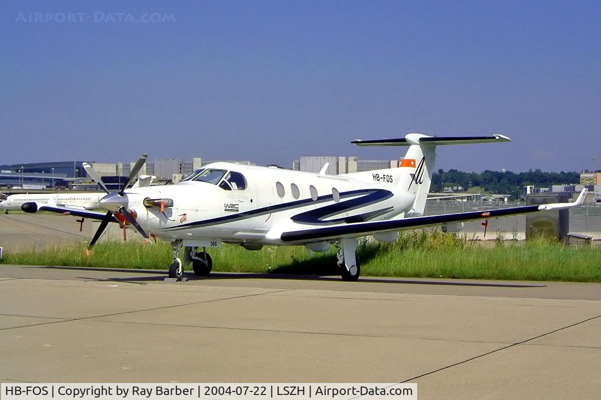 HB-FOS, 2000 Pilatus PC-12/45 C/N 366, Pilatus PC-12/45 [366] Zurich~HB 22/07/2004