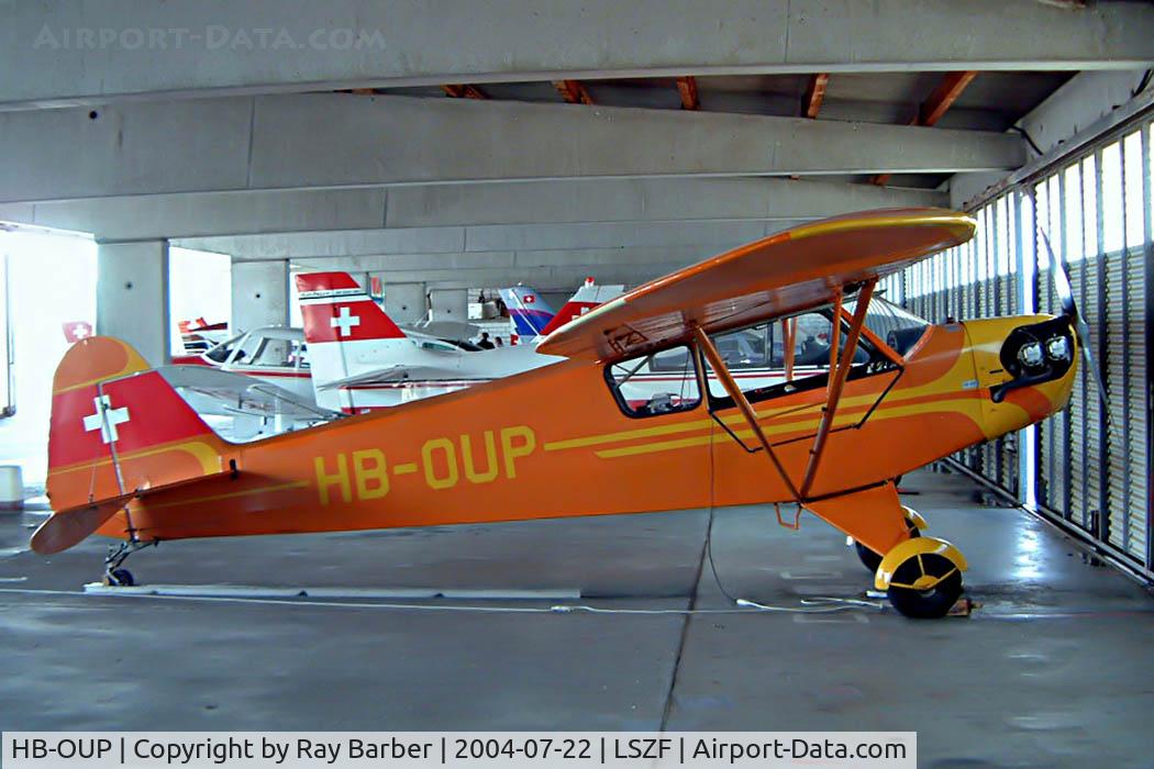 HB-OUP, 1944 Piper L-4J Grasshopper (J3C-65D) C/N 12530, Piper J-3C-65 Cub [12530] Birrfeld~HB 22/07/2004