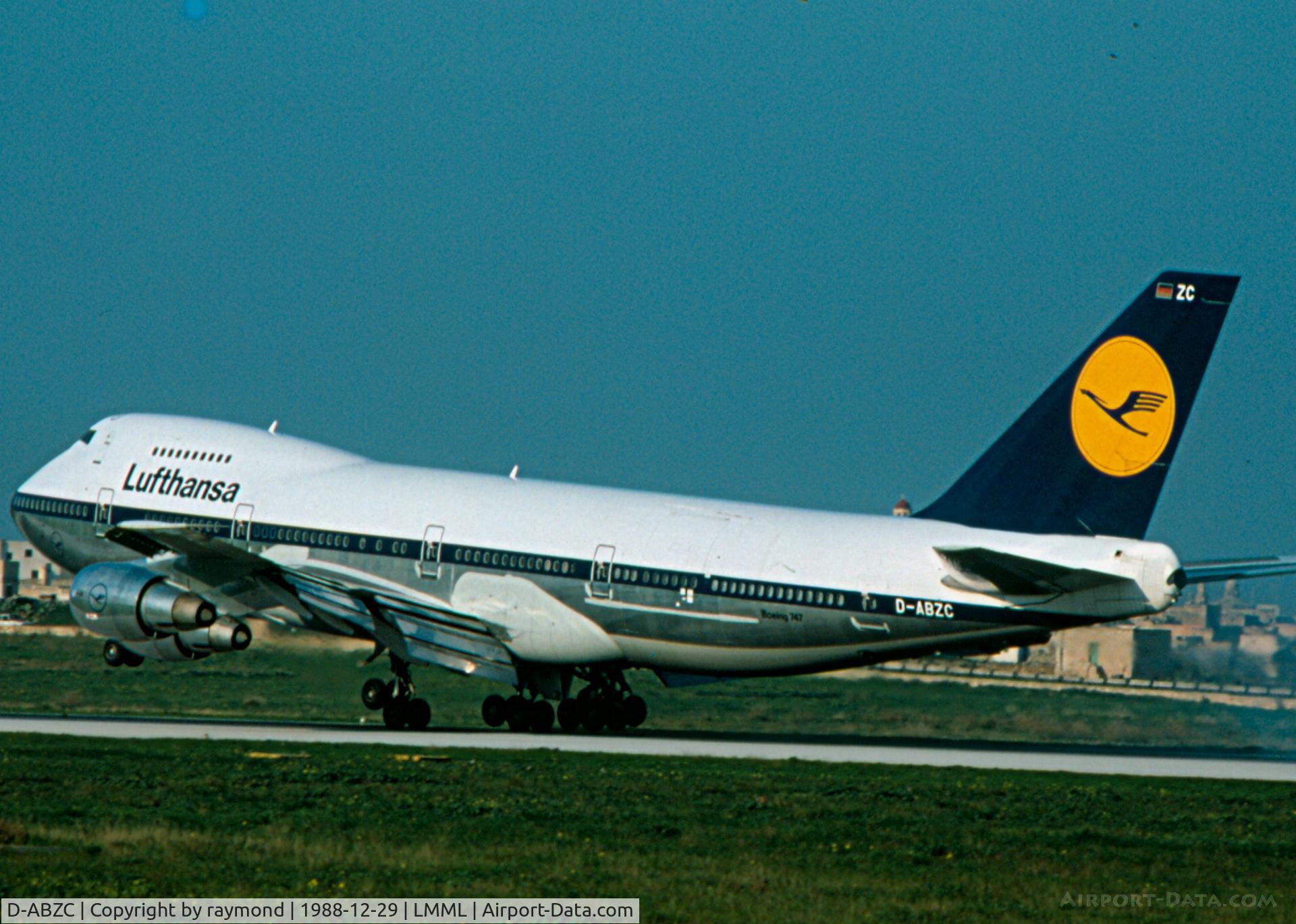 D-ABZC, 1986 Boeing 747-230SF C/N 23393, B747 D-ABZC Lufthansa