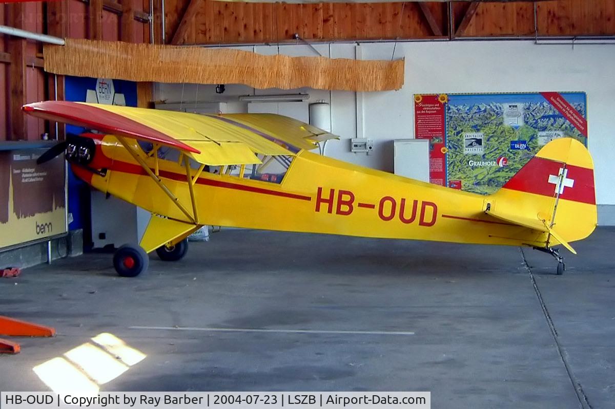 HB-OUD, 1944 Piper L-4H Grasshopper (J3C-65D) C/N 11854, Piper J-3C-90 Cub [11854] Bern-Belp~HB 23/07/2004