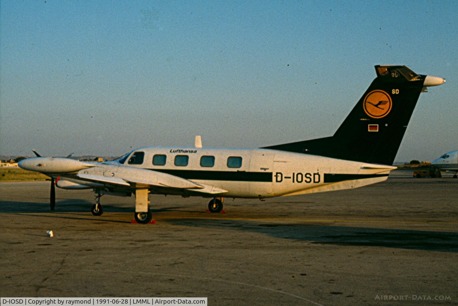 D-IOSD, 1987 Piper PA-42-720 Cheyenne IIIA C/N 42-5501044, PA42 Cheyenne D-IOSD Lufthansa