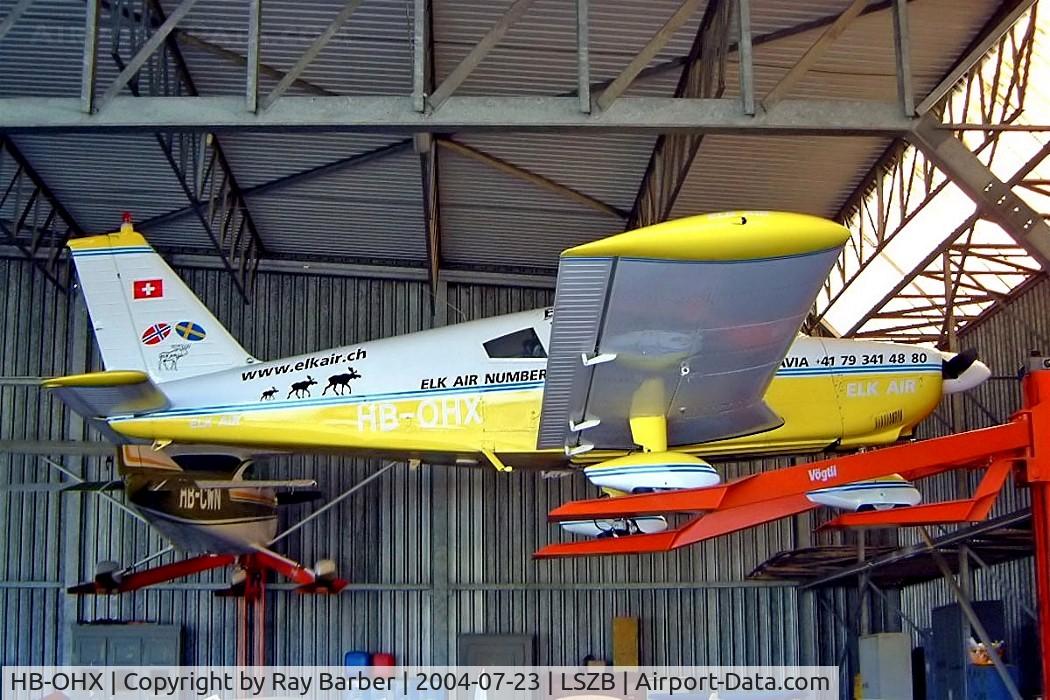 HB-OHX, 1971 Piper PA-28-180 Cherokee F C/N 28-7105220, Piper PA-28-180 Cherokee F [28-7105220] Bern-Belp~HB 23/07/2004