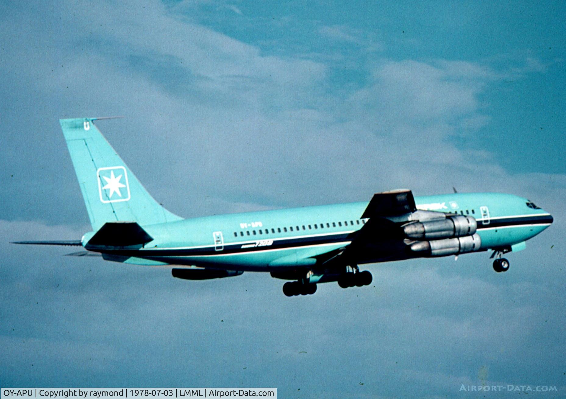 OY-APU, 1964 Boeing 720-051B C/N 18792, B720b OY-APU Maersk Air