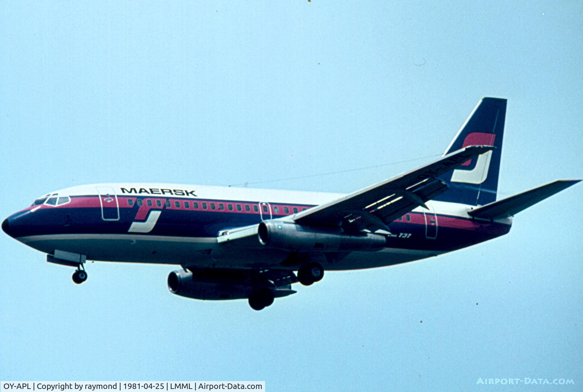 OY-APL, 1998 Boeing 737-5L9 C/N 28996, B737-200 OY-APL leased to Maersk Air