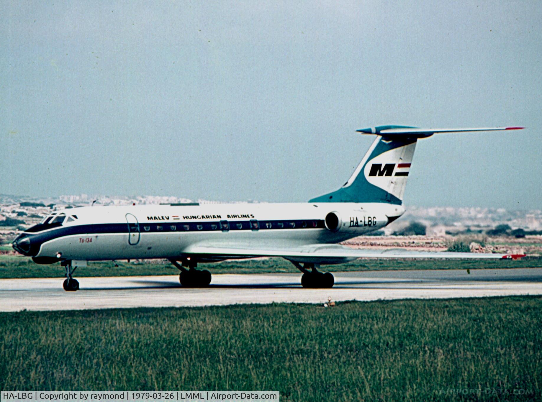 HA-LBG, 1970 Tupolev Tu-134 C/N 0350924, Tu134 HA-LBG Malev