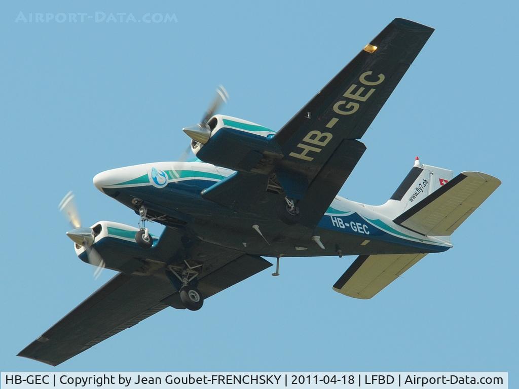 HB-GEC, 1969 Beech 95-B55 Baron Baron C/N TC-1272, DSAIR
