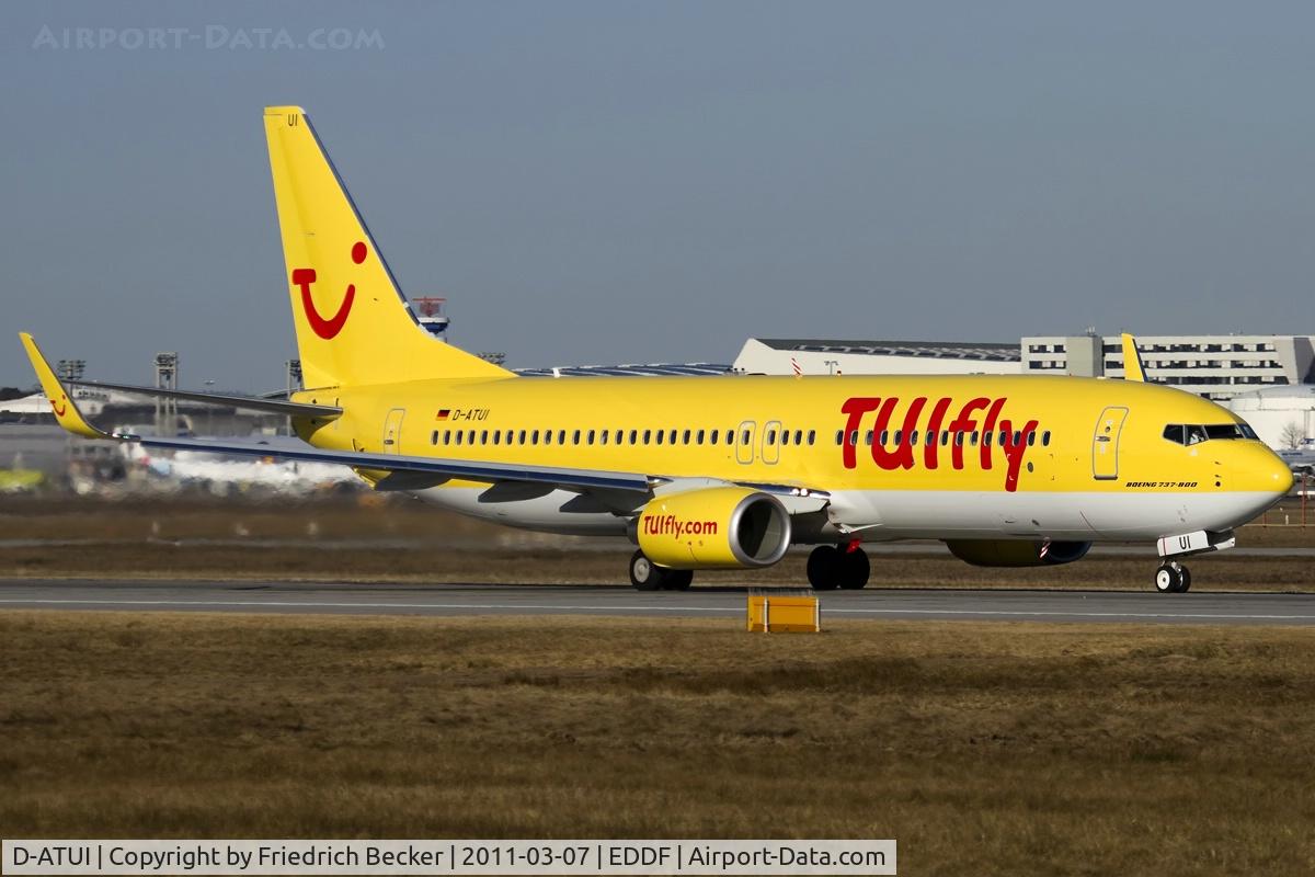 D-ATUI, 2011 Boeing 737-8K5 C/N 37252, departure via RW18W