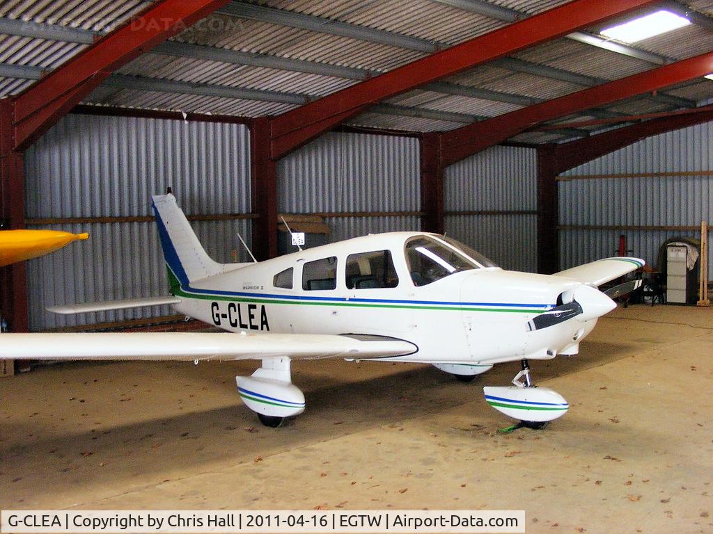 G-CLEA, 1978 Piper PA-28-161 Cherokee Warrior II C/N 28-7916081, at Oaksey Park
