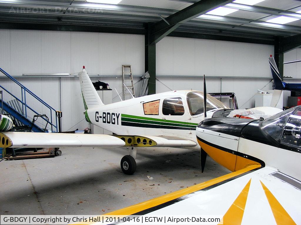 G-BDGY, 1967 Piper PA-28-140 Cherokee C/N 28-23613, at Oaksey Park