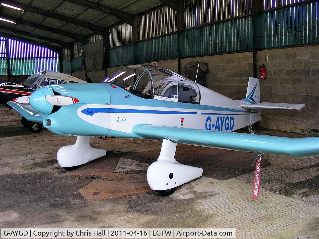 G-AYGD, 1963 CEA Jodel DR1050 Sicile C/N 515, at Oaksey Park