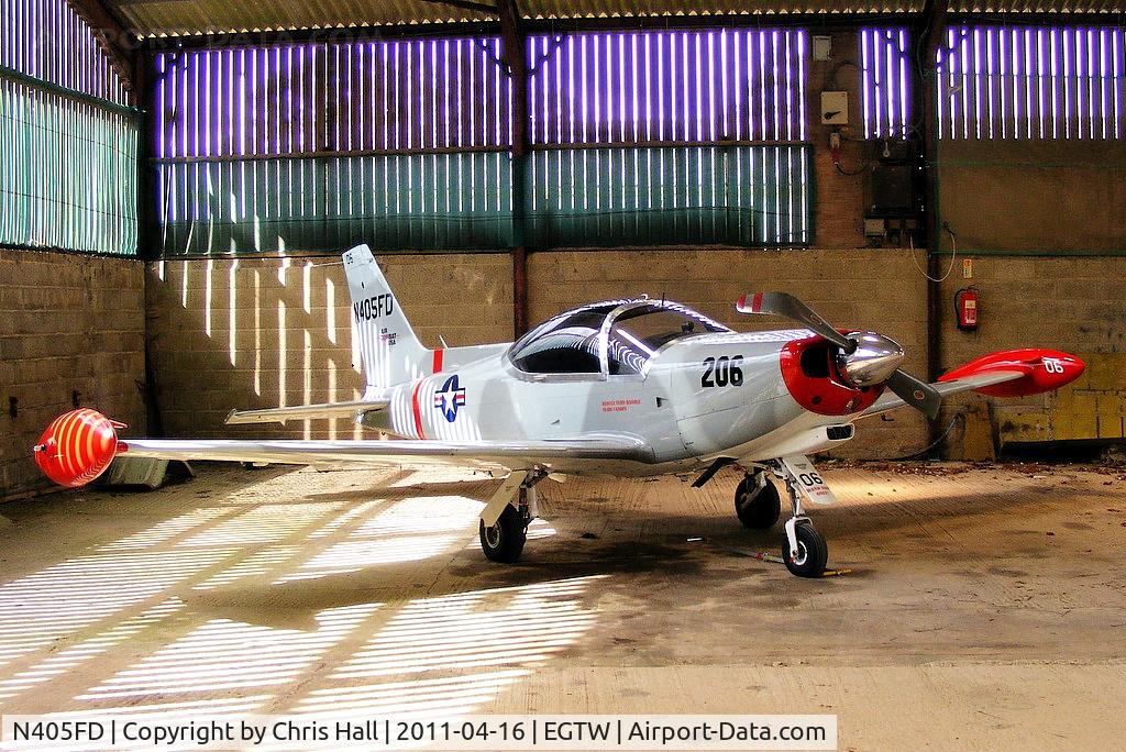 N405FD, 1990 SIAI-Marchetti SF-260D C/N 770, Damaged in a wheels up landing at Oaksey Park