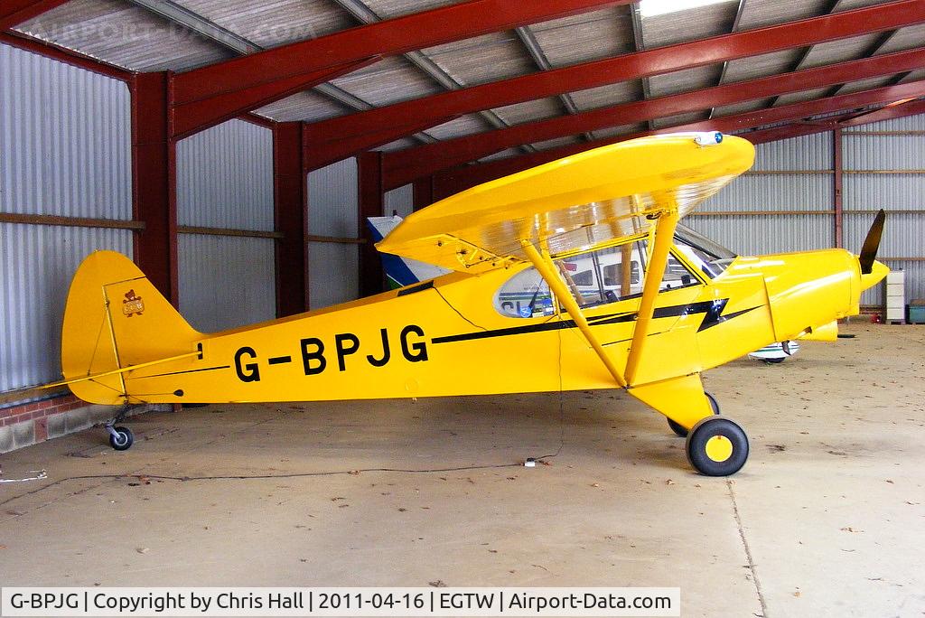 G-BPJG, 1965 Piper PA-18-150 Super Cub C/N 18-8350, at Oaksey Park