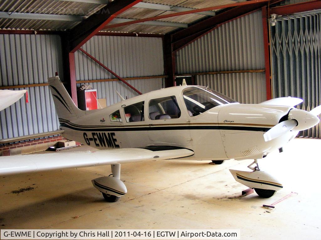 G-EWME, 1973 Piper PA-28-235 Cherokee Charger C/N 28-7310156, at Oaksey Park