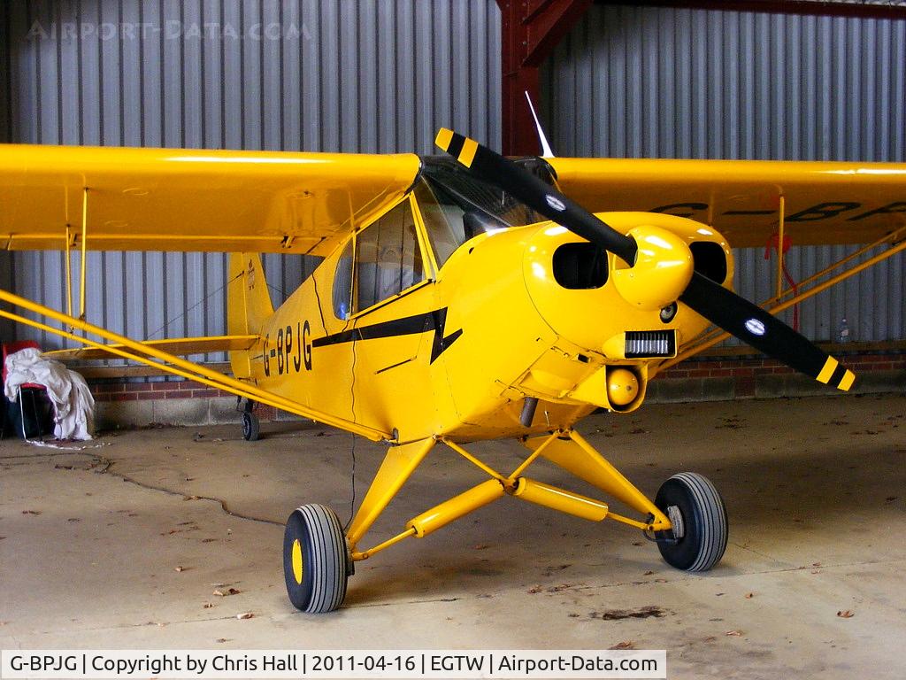 G-BPJG, 1965 Piper PA-18-150 Super Cub C/N 18-8350, at Oaksey Park