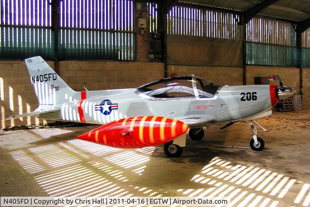 N405FD, 1990 SIAI-Marchetti SF-260D C/N 770, damaged in a wheels up landing at Oaksey Park