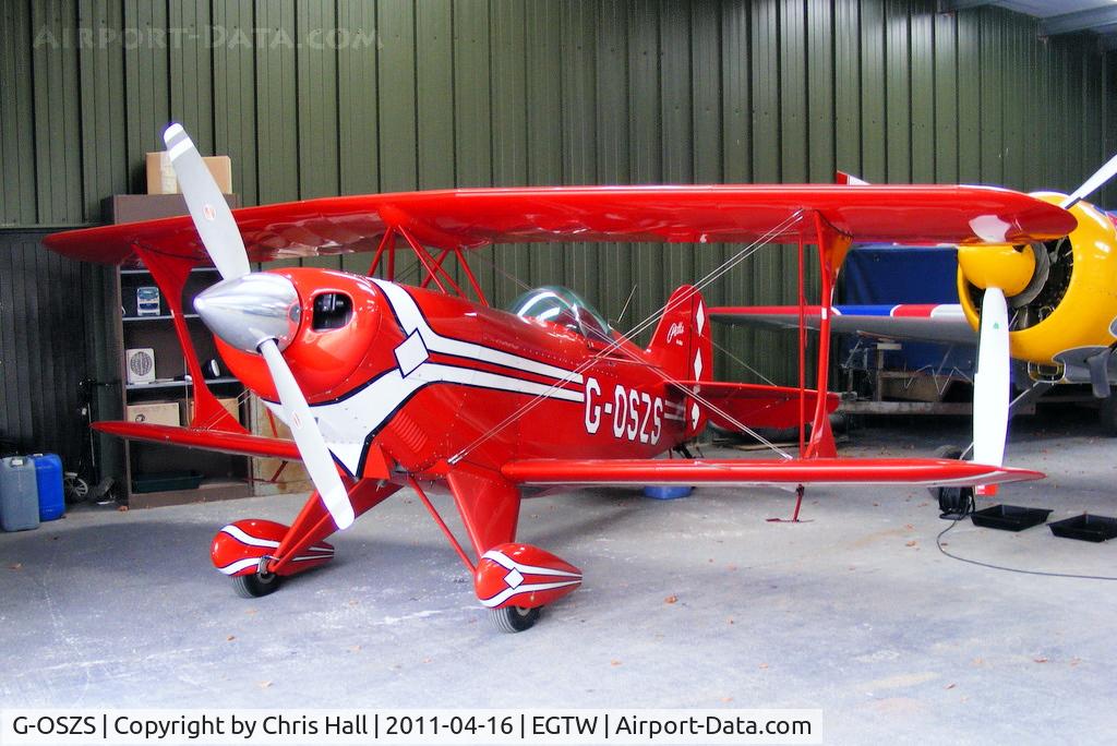 G-OSZS, 1992 Pitts S-2S Special C/N 3018, at Oaksey Park