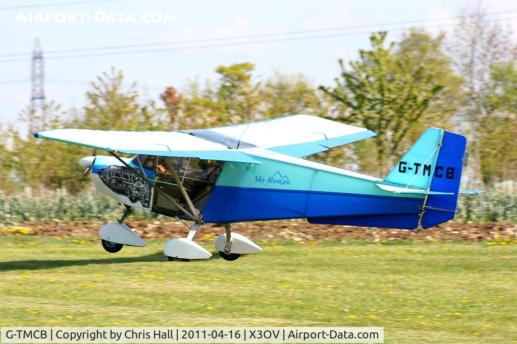 G-TMCB, 2003 Skyranger 912 C/N BMAA/HB/310, Departing from Over Farm