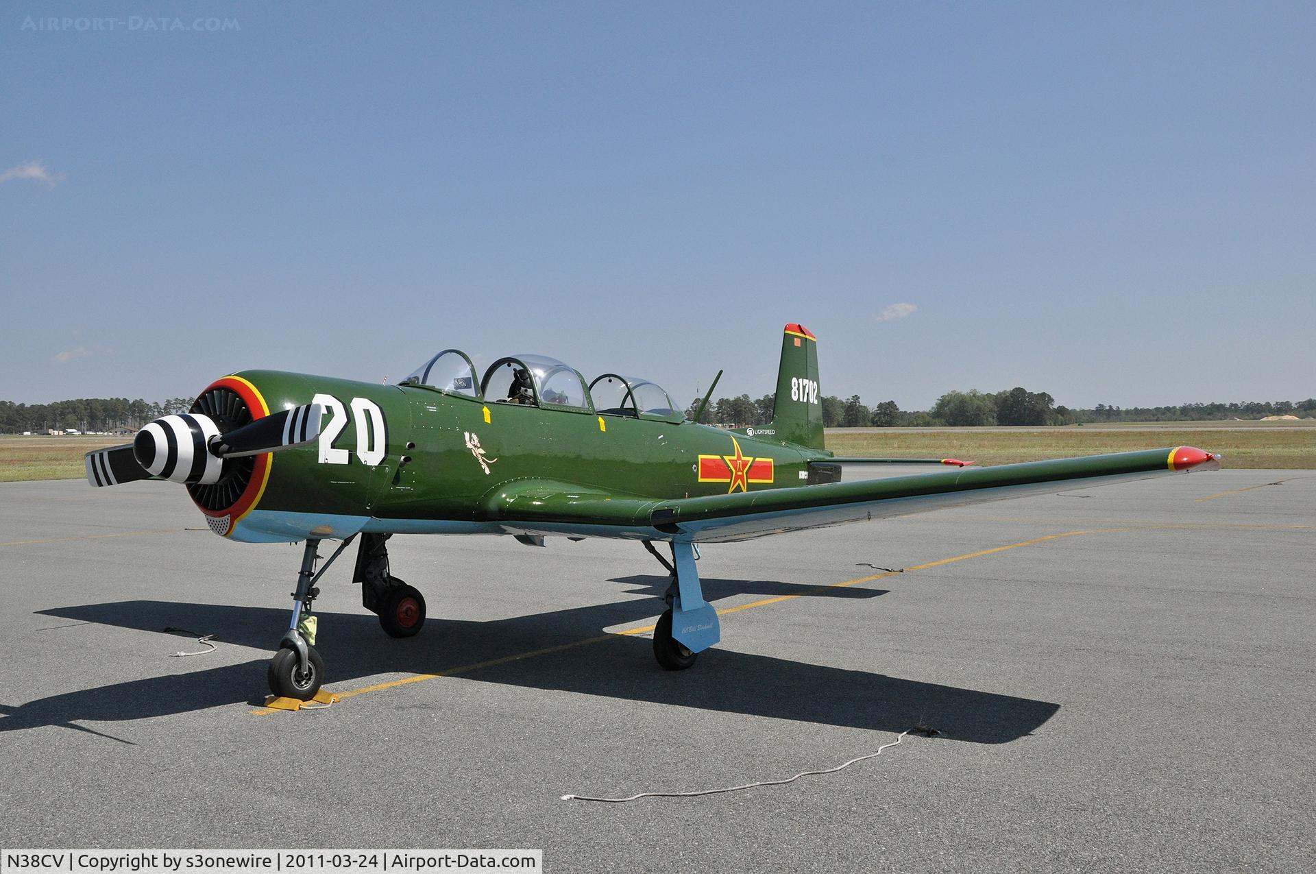 N38CV, Nanchang CJ-6 C/N 2432073, At Waycross, Ga for RPA