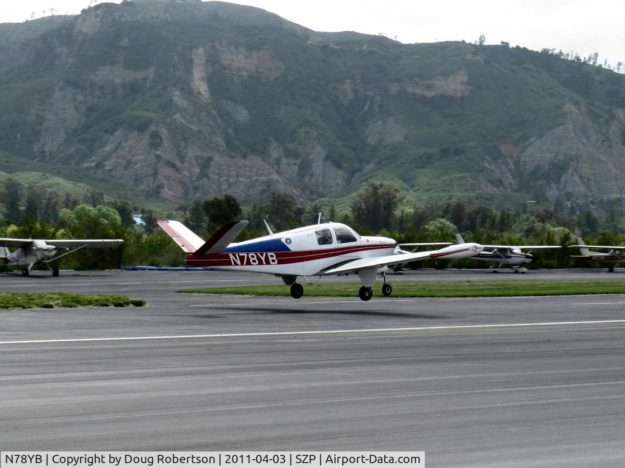 N78YB, 1950 Beech B35 Bonanza C/N D-2493, 1950 Beech B35 BONANZA, Continental E-225-8 196 Hp @ 2,450 rpm for one minute, 185 Hp continuous, tip tanks, landing Rwy 22
