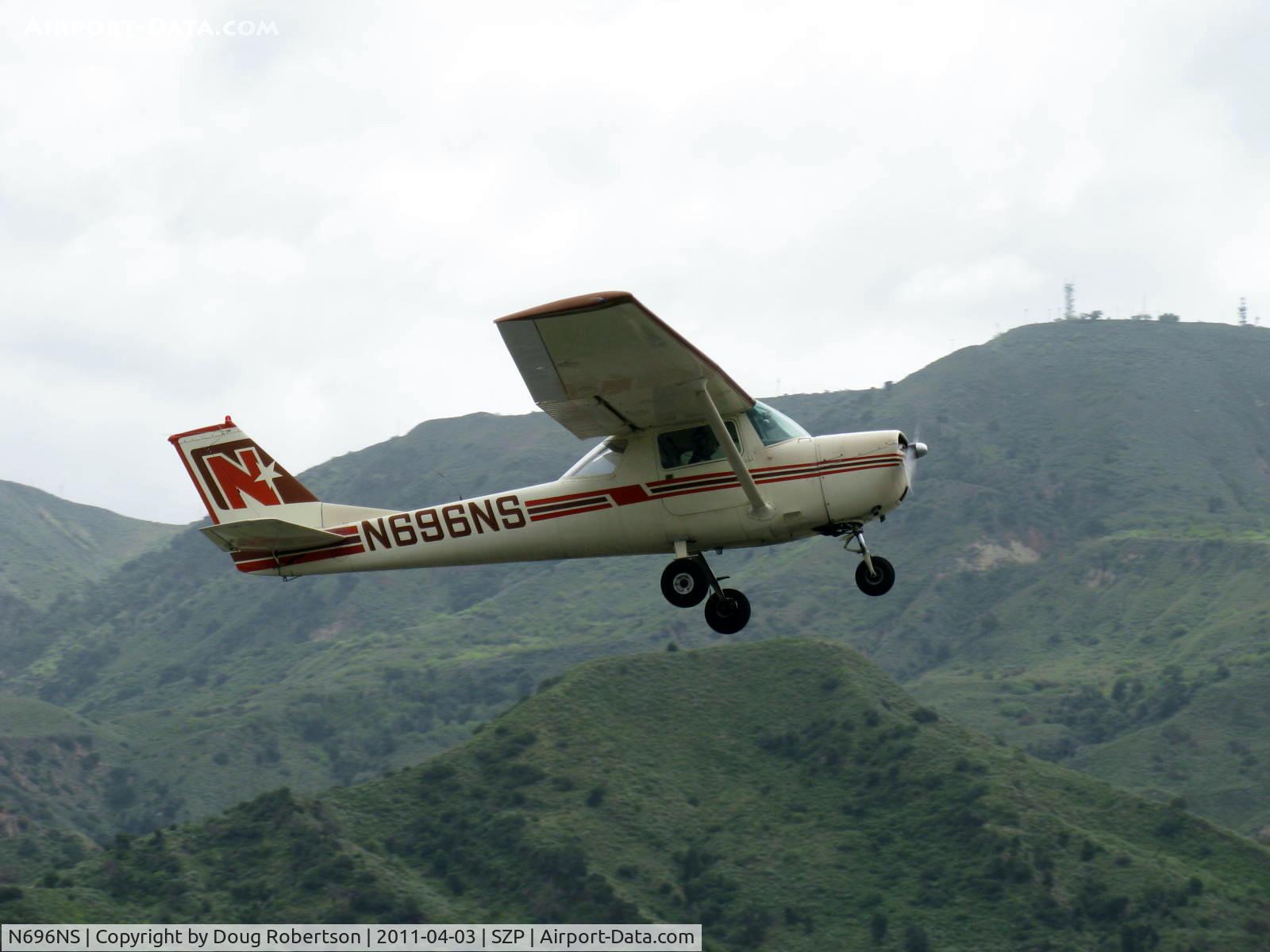 N696NS, 1968 Cessna 150H C/N 15068871, 1968 Cessna 150H 'North Star', Continental O-200 100 Hp, takeoff climb Rwy 22