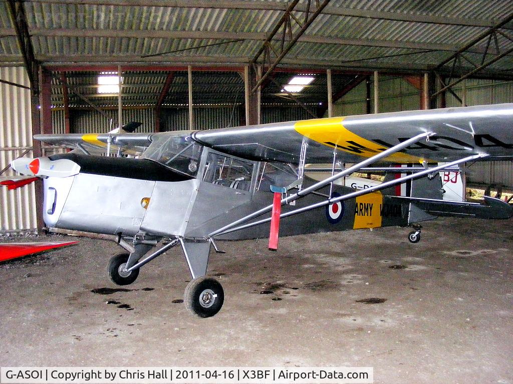 G-ASOI, 1964 Beagle A-61 Terrier 2 C/N B.627, at Bidford Airfield