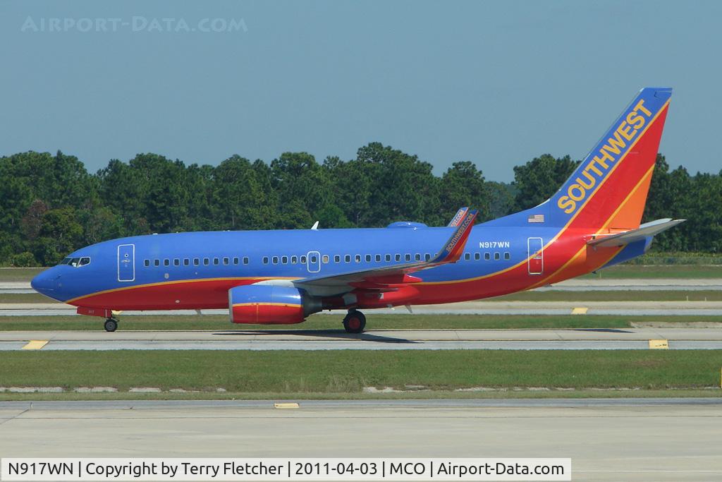 N917WN, 2008 Boeing 737-7H4 C/N 36624, 2008 Boeing 737-7H4, c/n: 36624