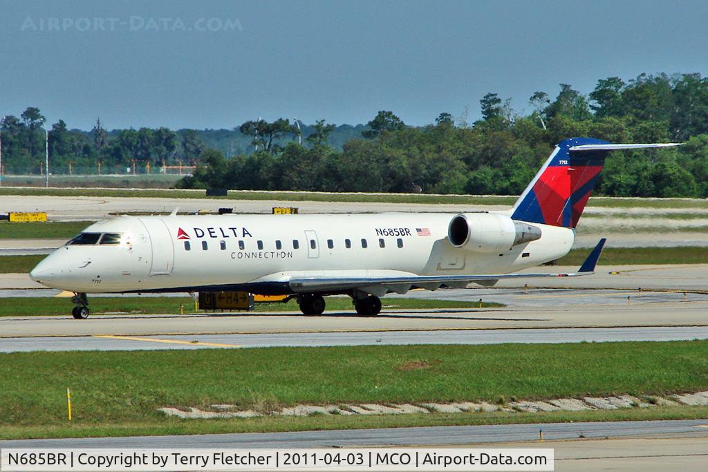 N685BR, 2002 Bombardier CRJ-200ER (CL-600-2B19) C/N 7712, Delta Connection 2002 Bombardier CL-600-2B19, c/n: 7712