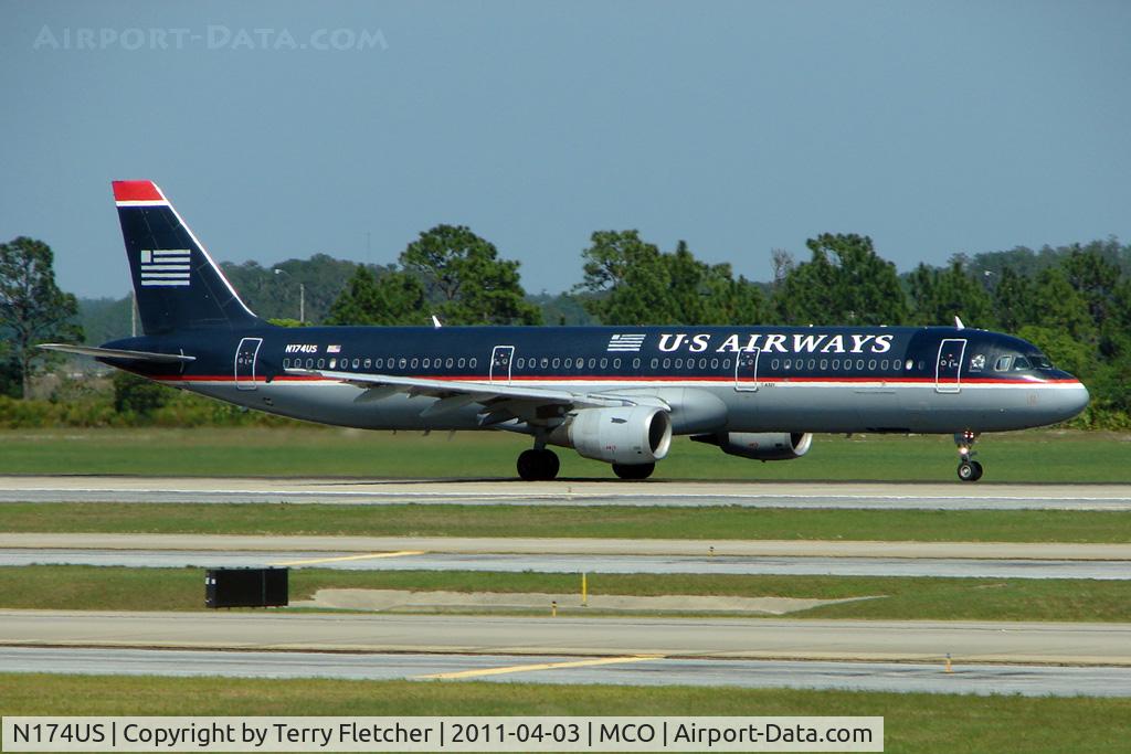 N174US, 2001 Airbus A321-211 C/N 1492, US Airways Airbus A321-211, c/n: 1492