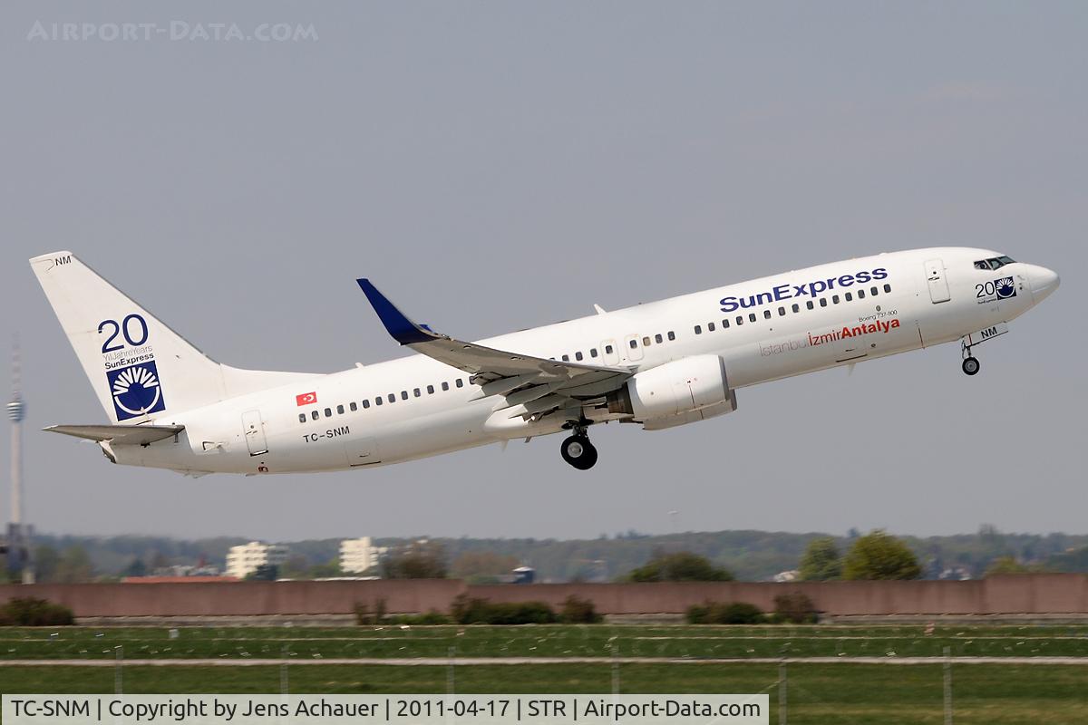 TC-SNM, 2005 Boeing 737-8BK C/N 33023, Take off to SAW