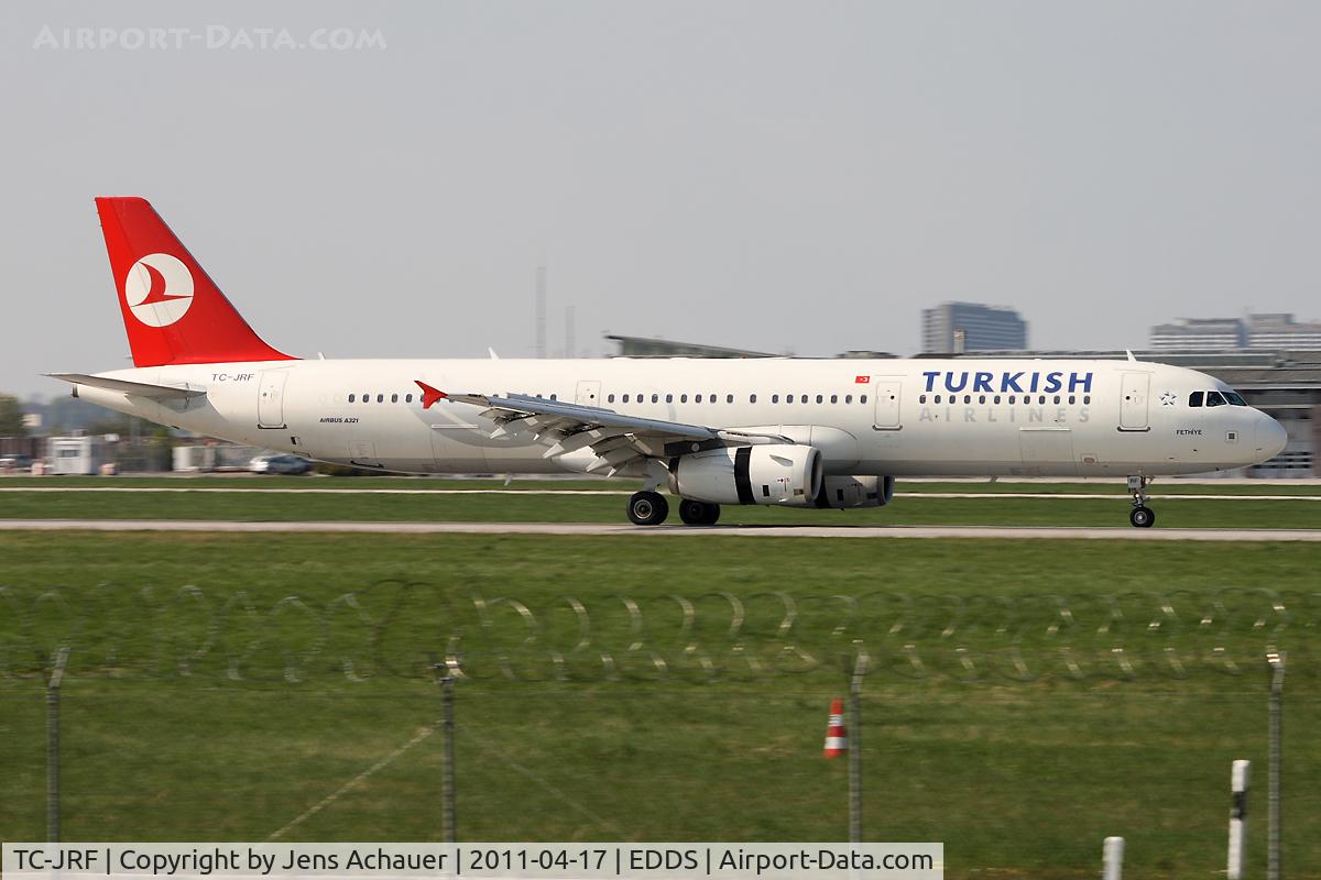 TC-JRF, 2007 Airbus A321-231 C/N 3207, arriving at STR