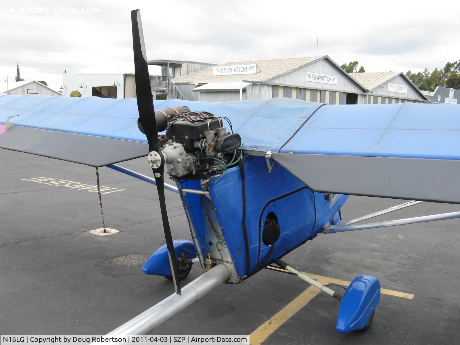 N16LG, 1997 Griffith Layton D LDG HAWK C/N 10LDG, 1997 Gritffith LDG HAWK, Rotax 503 2 cylinder two stroke 52 Hp pusher engine