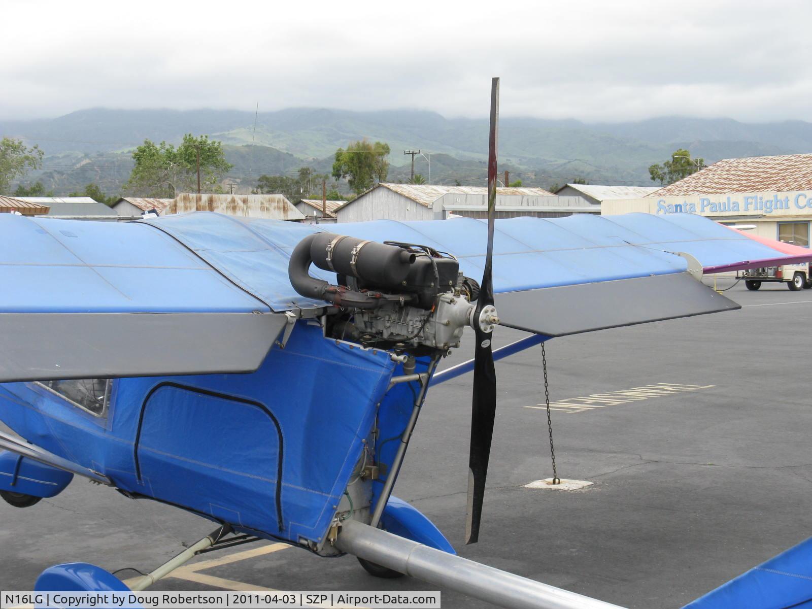 N16LG, 1997 Griffith Layton D LDG HAWK C/N 10LDG, 1997 Griffith LDG HAWK, Rotax 503 2 cylinder two stroke pusher engine