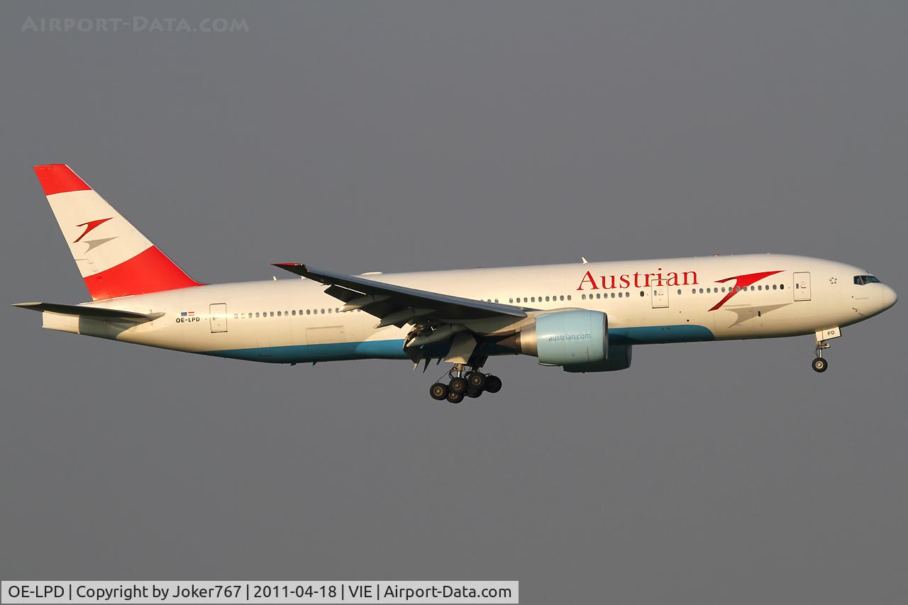 OE-LPD, 2006 Boeing 777-2Z9/ER C/N 35960, Austrian Airlines
