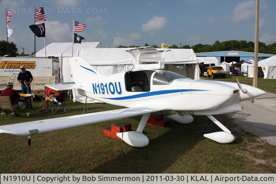 N1910U, 2005 Team Tango Tango 2 C/N T-19, On display at Sun N Fun 2011 - Lakeland, FL