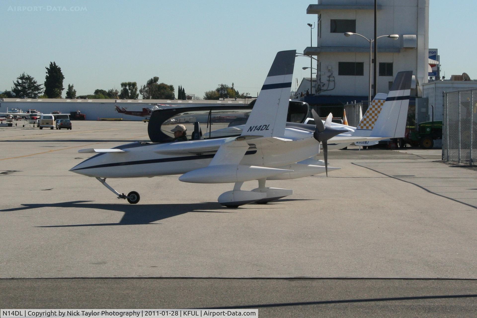 N14DL, 1993 Rutan Long-EZ C/N 1840L, Heading out after getting gas at AFI