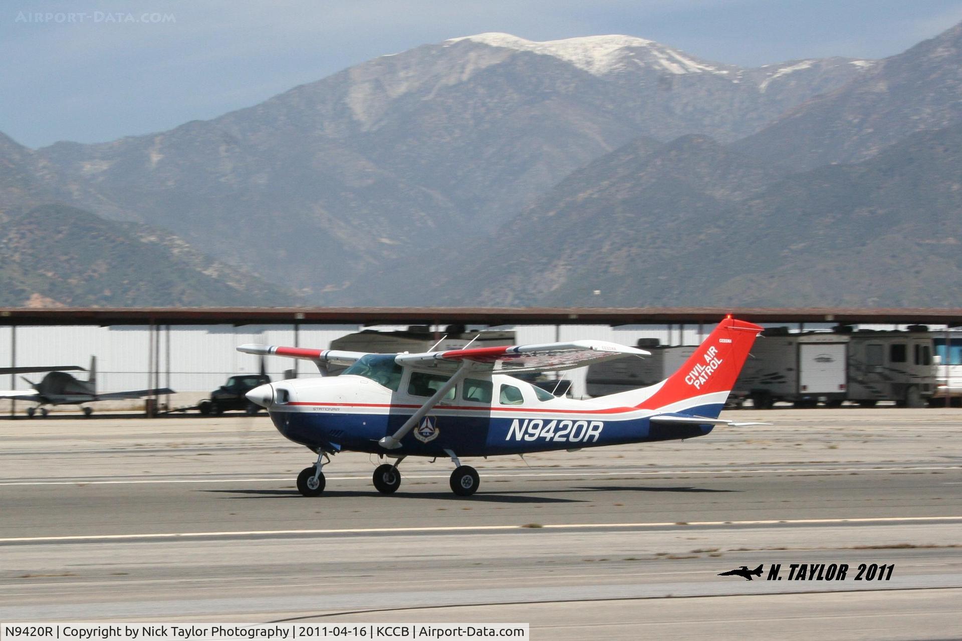 N9420R, 1985 Cessna U206G Stationair C/N U20606860, CAP Cessna 206 taking to the air at Cable