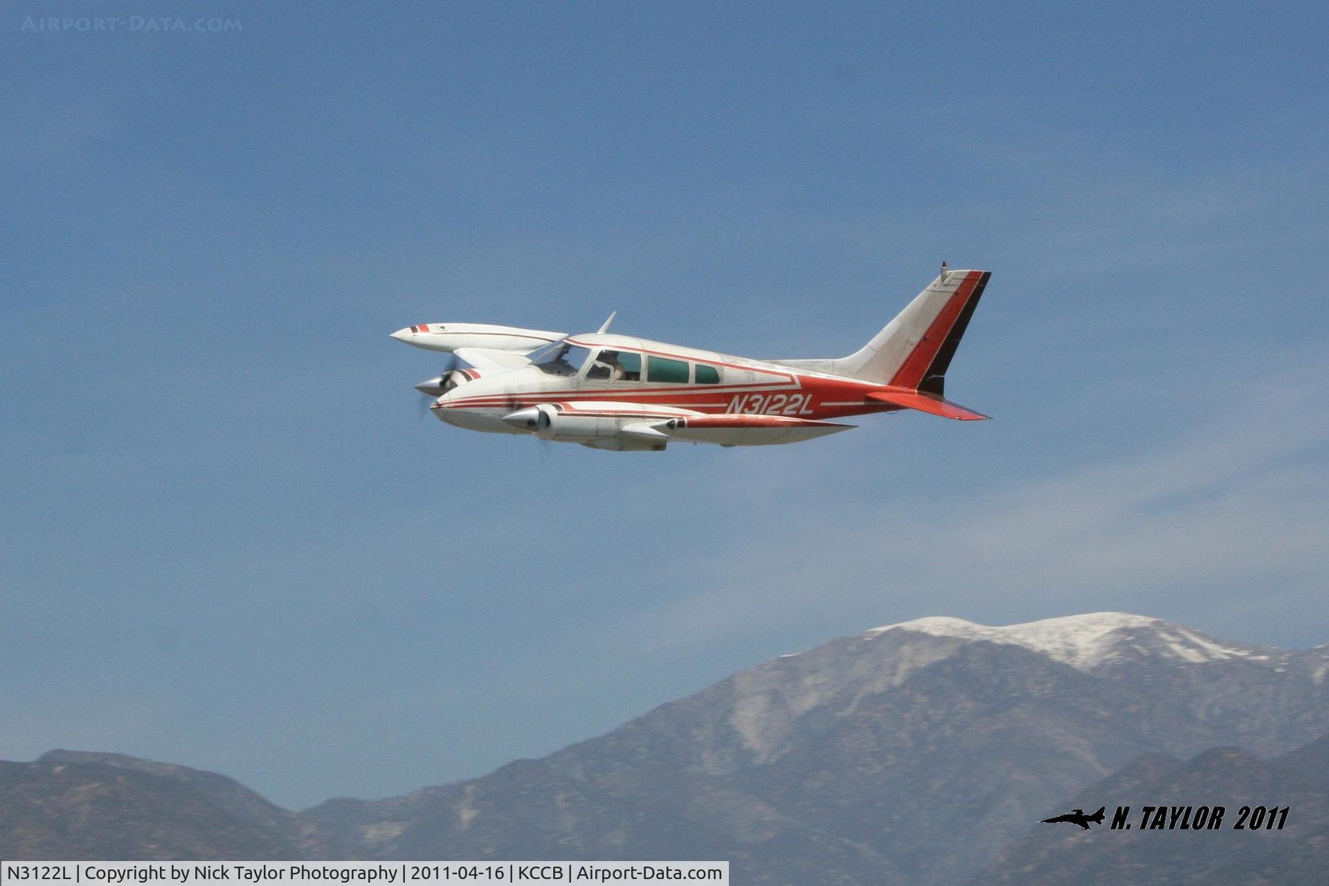 N3122L, 1965 Cessna 310J C/N 310J0122, Nice low pass from a 310 at Cable
