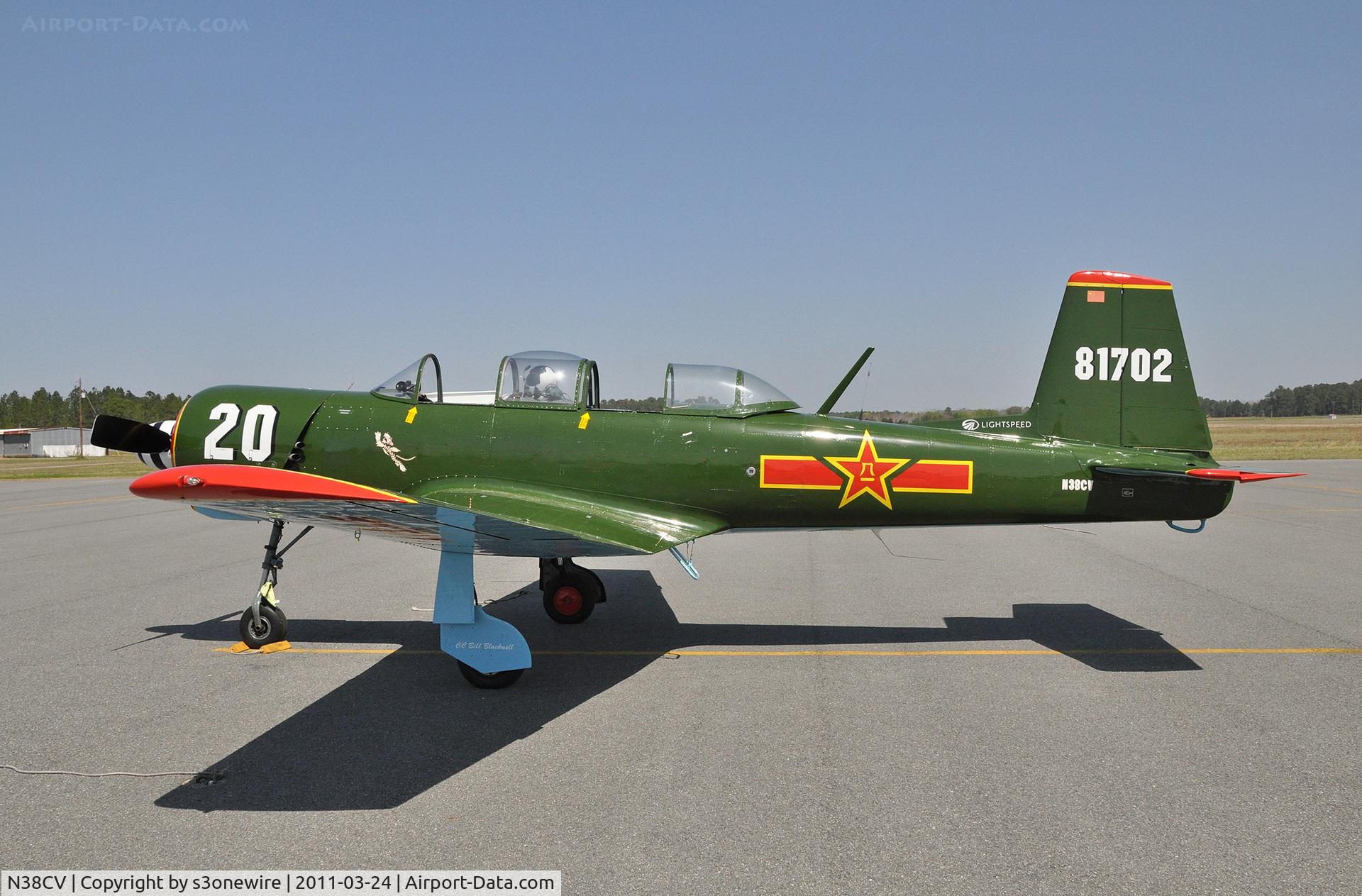 N38CV, Nanchang CJ-6 C/N 2432073, Waycross