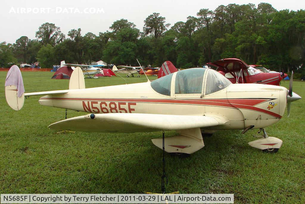 N5685F, 1966 Alon A2 Aircoupe C/N A-185, 2011 Sun n Fun Lakeland , Florida