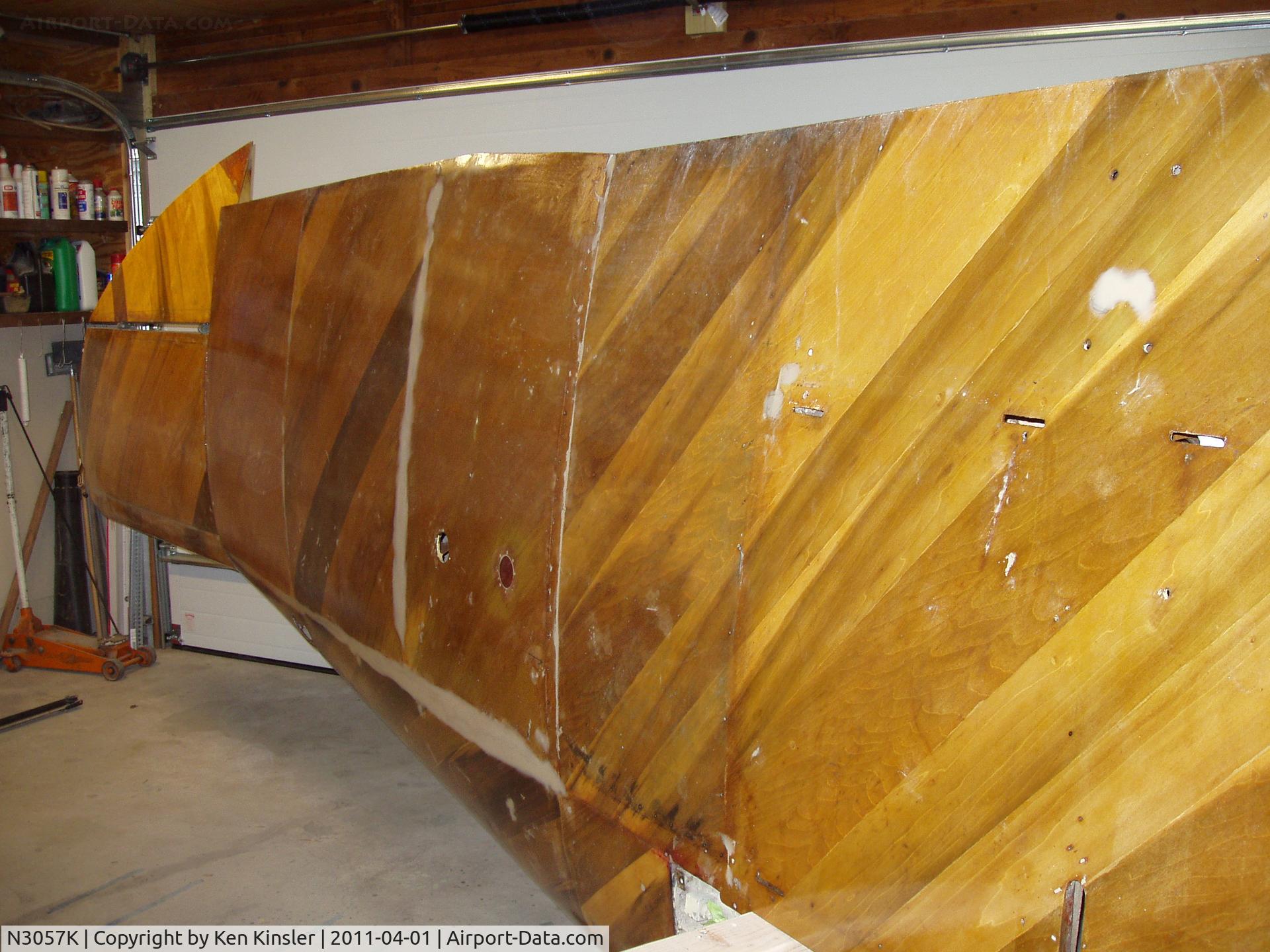 N3057K, 1946 Culver V C/N V-276, Right wing finally ready to cover with glider cloth