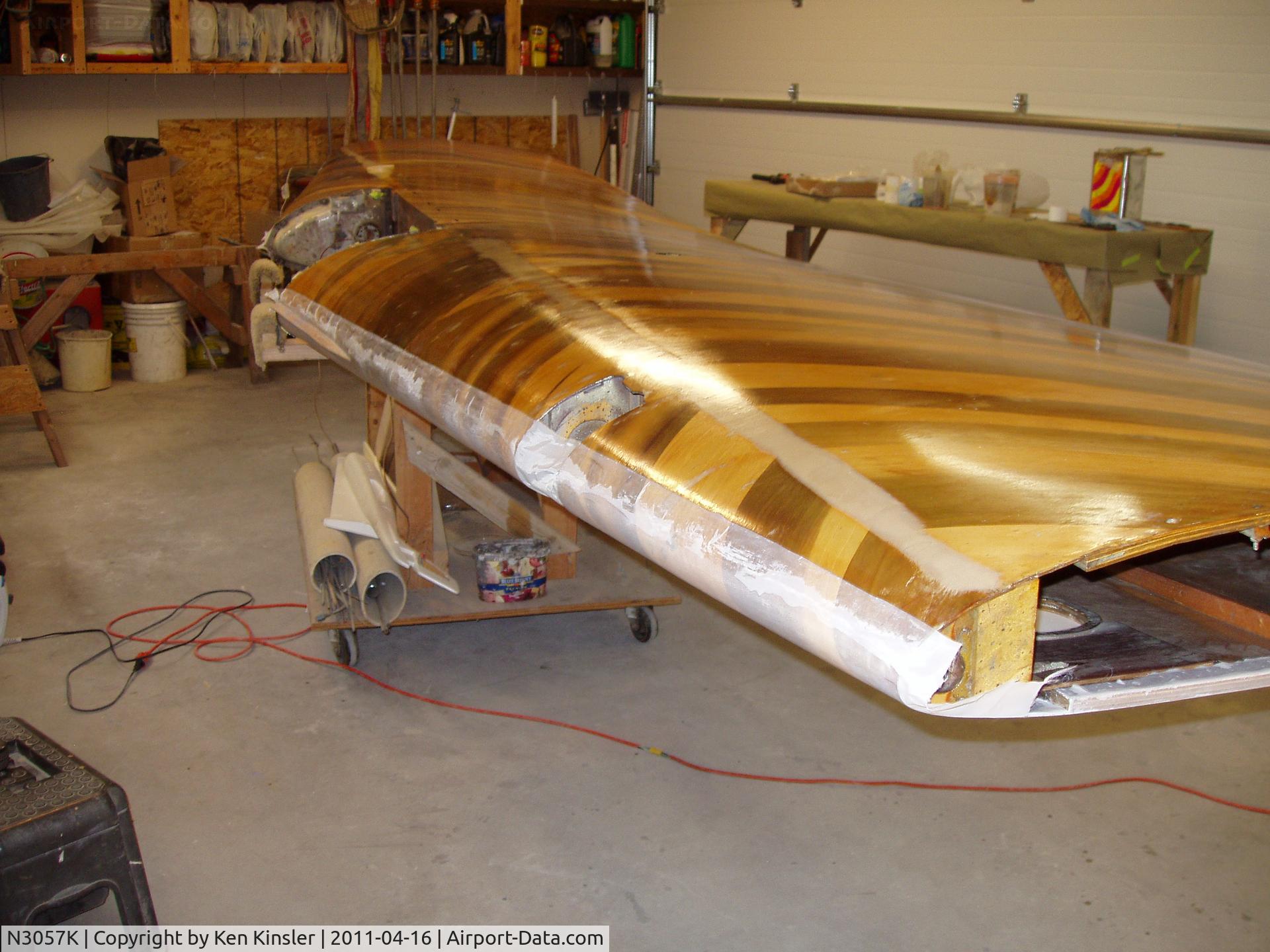 N3057K, 1946 Culver V C/N V-276, Bottom fabric wrapped around leading edge and tacked. Just a nice picture.