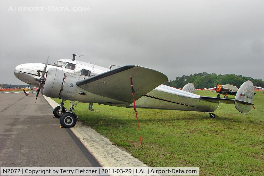 N2072, 1936 Lockheed 12A Electra Junior C/N 1208, 2011 Sun n Fun -  Lakeland , Florida