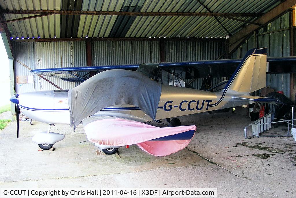 G-CCUT, 2004 Aerotechnik EV-97 Eurostar C/N PFA 315-14191, at Croft Farm, Defford