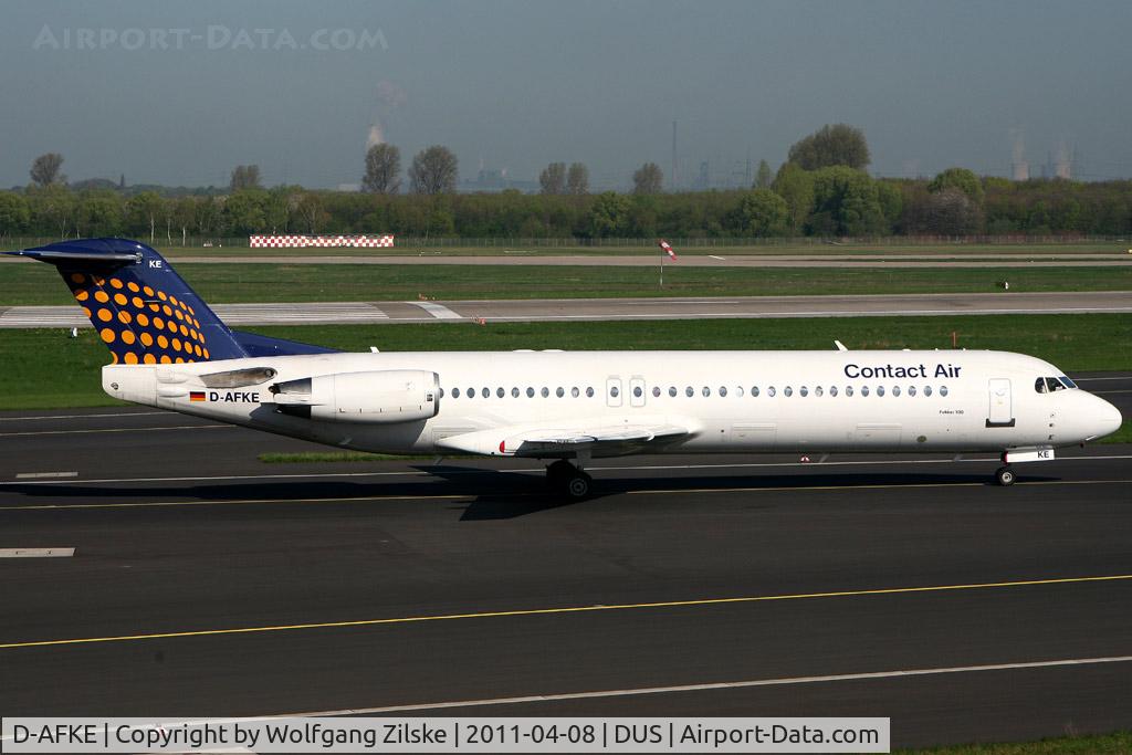 D-AFKE, 1995 Fokker 100 (F-28-0100) C/N 11505, visitor