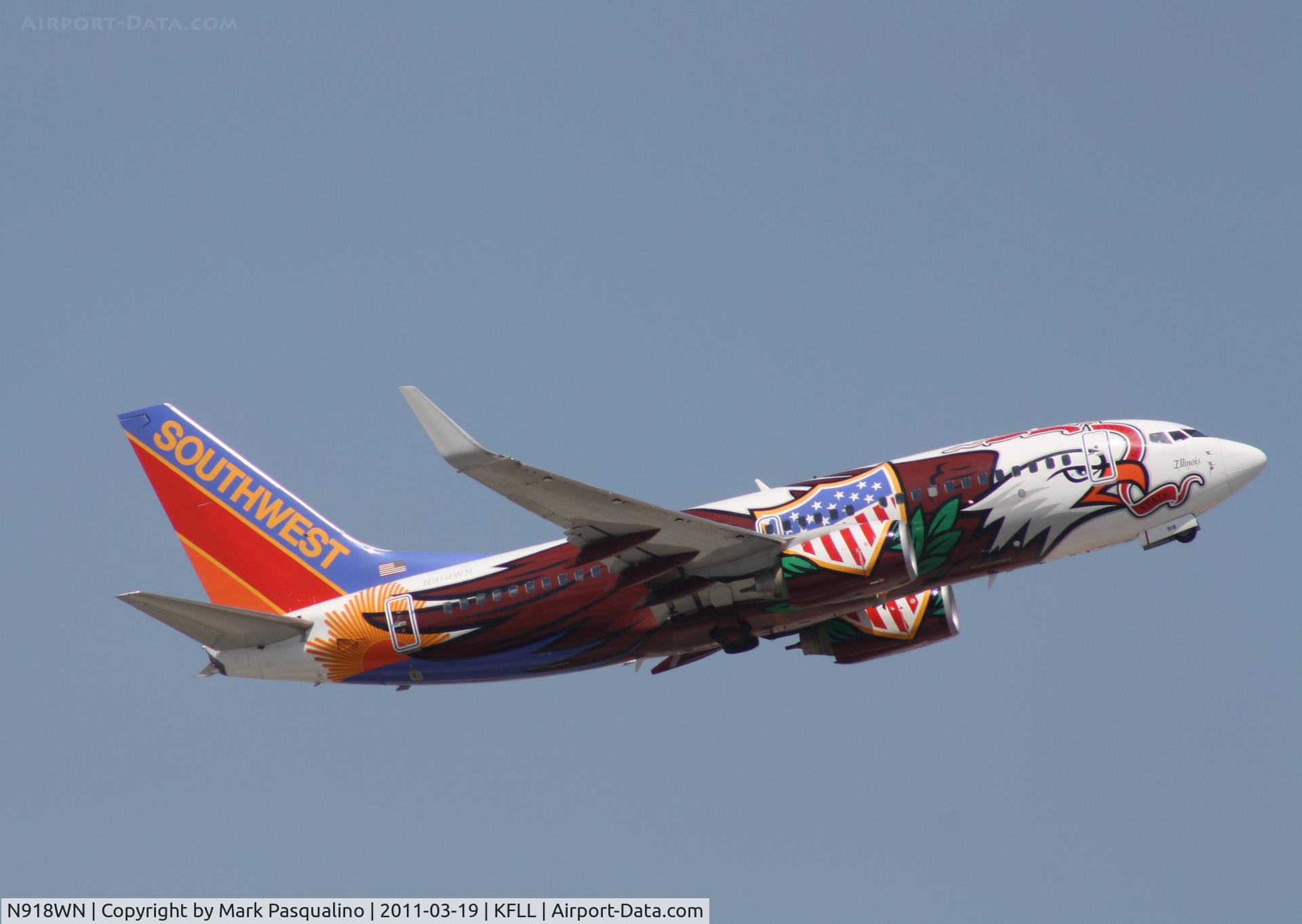 N918WN, 2008 Boeing 737-7H4 C/N 29843, Boeing 737-700
