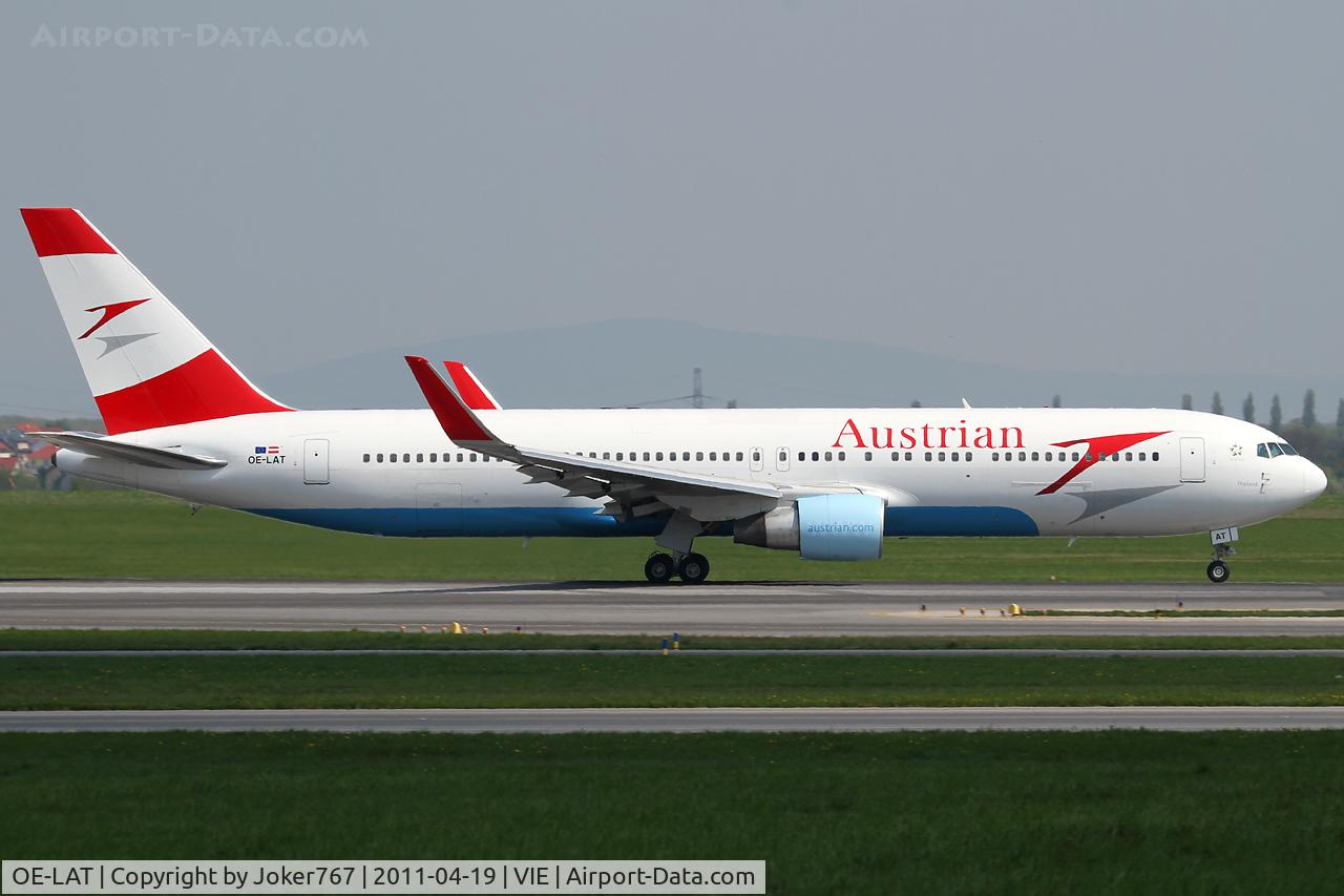OE-LAT, 1991 Boeing 767-31A C/N 25273, Austrian Airlines